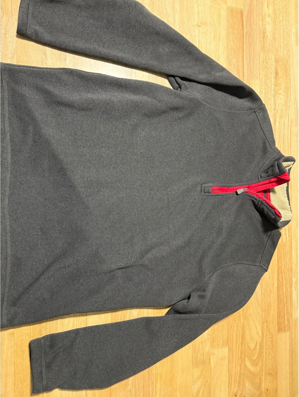 G.H. Bass & Co. Men’s Large Dark Gray Quarter Zip Pullover Sweater